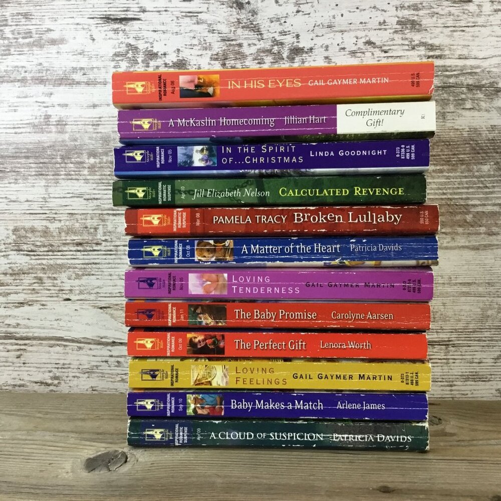 Lot of 12 Love Inspired Christian Romance Paperback Novels By Steeple Hill
